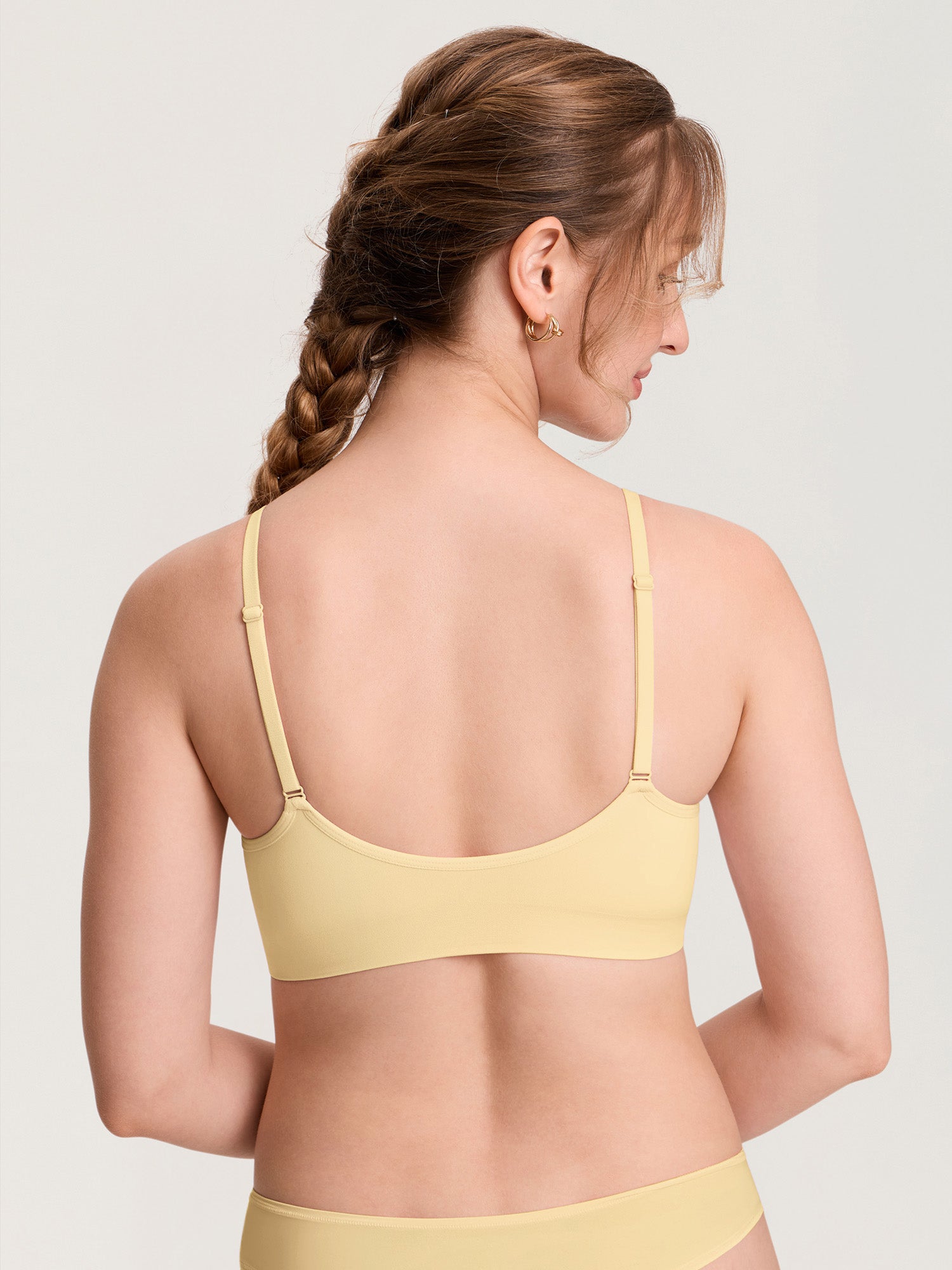 MOMANDA Women's Seamless Soft Knit Nursing Bra Butter