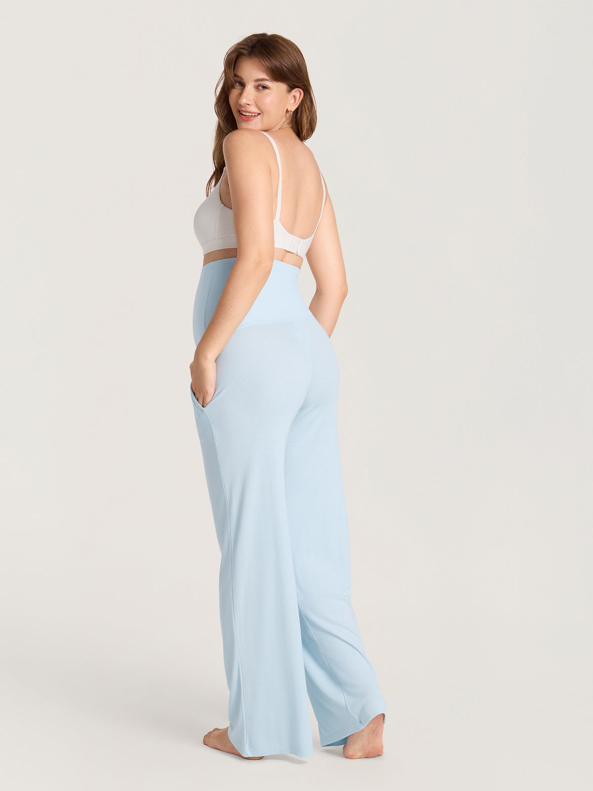Ribbed Modal Maternity Lounge Pants 30"